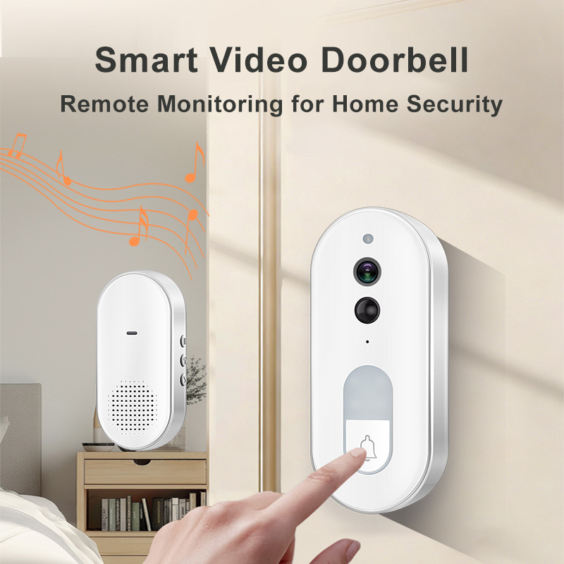 Smart Home Video Doorbell - Tuya Smart Video Doorbell Wireless 1080P