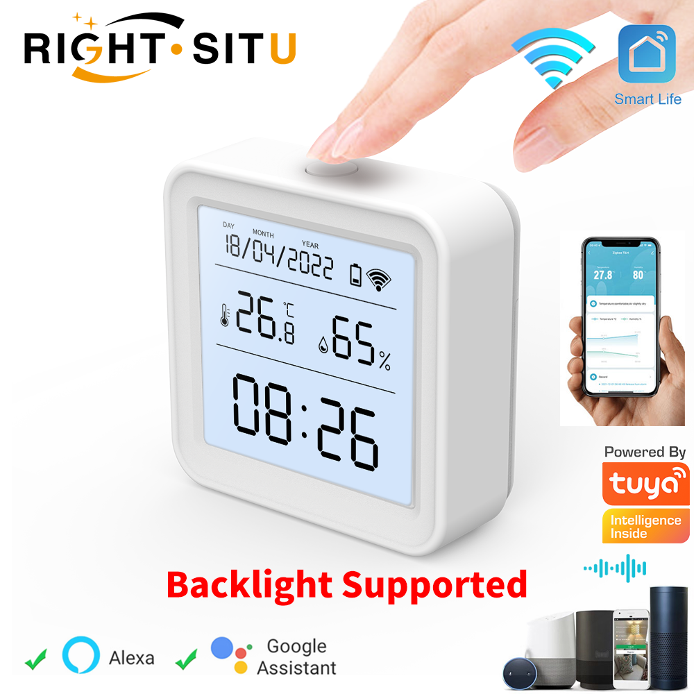 Smart Home Gadgets - Tuya WIFI Temperature Humidity Sensor Hygrometer