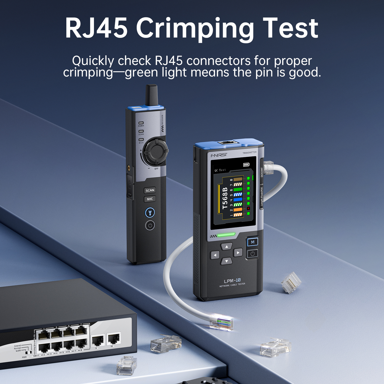 Smart Home Gadgets - FNIRSI LPM-10A Smart Cable Locator RJ45