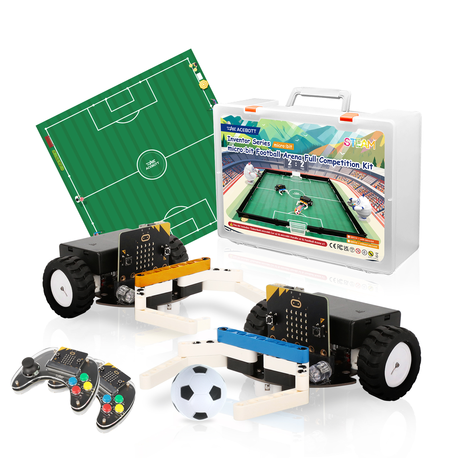Smart Home Micro Bit - ACEBOTT Microbit Robot Football Arena Full