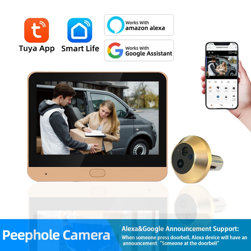 Smart Home Video Doorbell - Tuya Smart Wireless 2.4G Wifi Low
