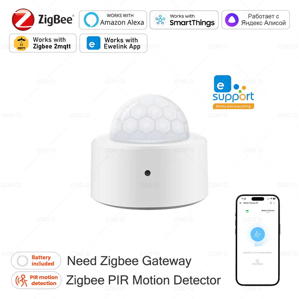 Smart Home Security - Zigbee Mini PIR Motion Sensor Human