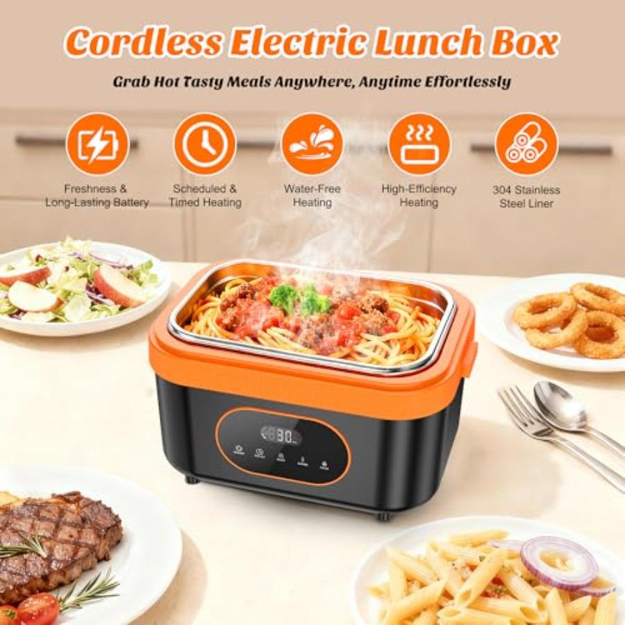 Cordless Heated Lunch Box for  - Smart Home Outdoor reseña y precio