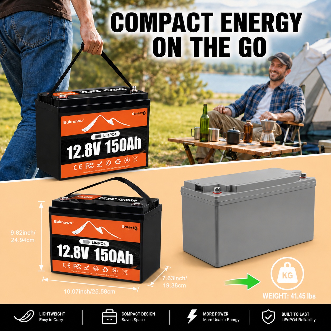 Smart 12V/12.8V 150Ah Bluetoot - Smart Home Outdoor reseña y precio