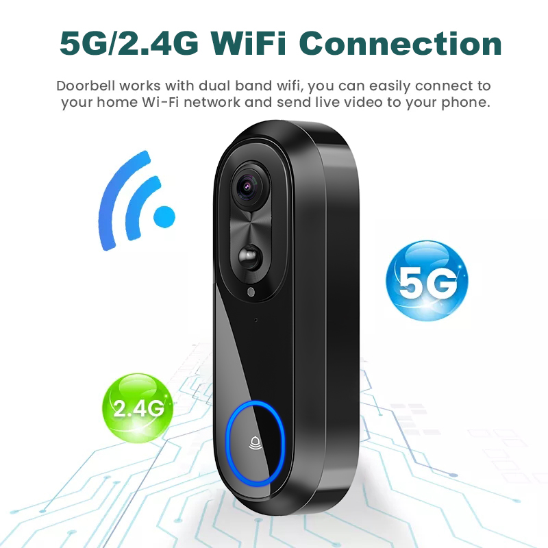 5G 2.4G WiFi Video Doorbell 10 - Smart Home Video Doorbell reseña y precio