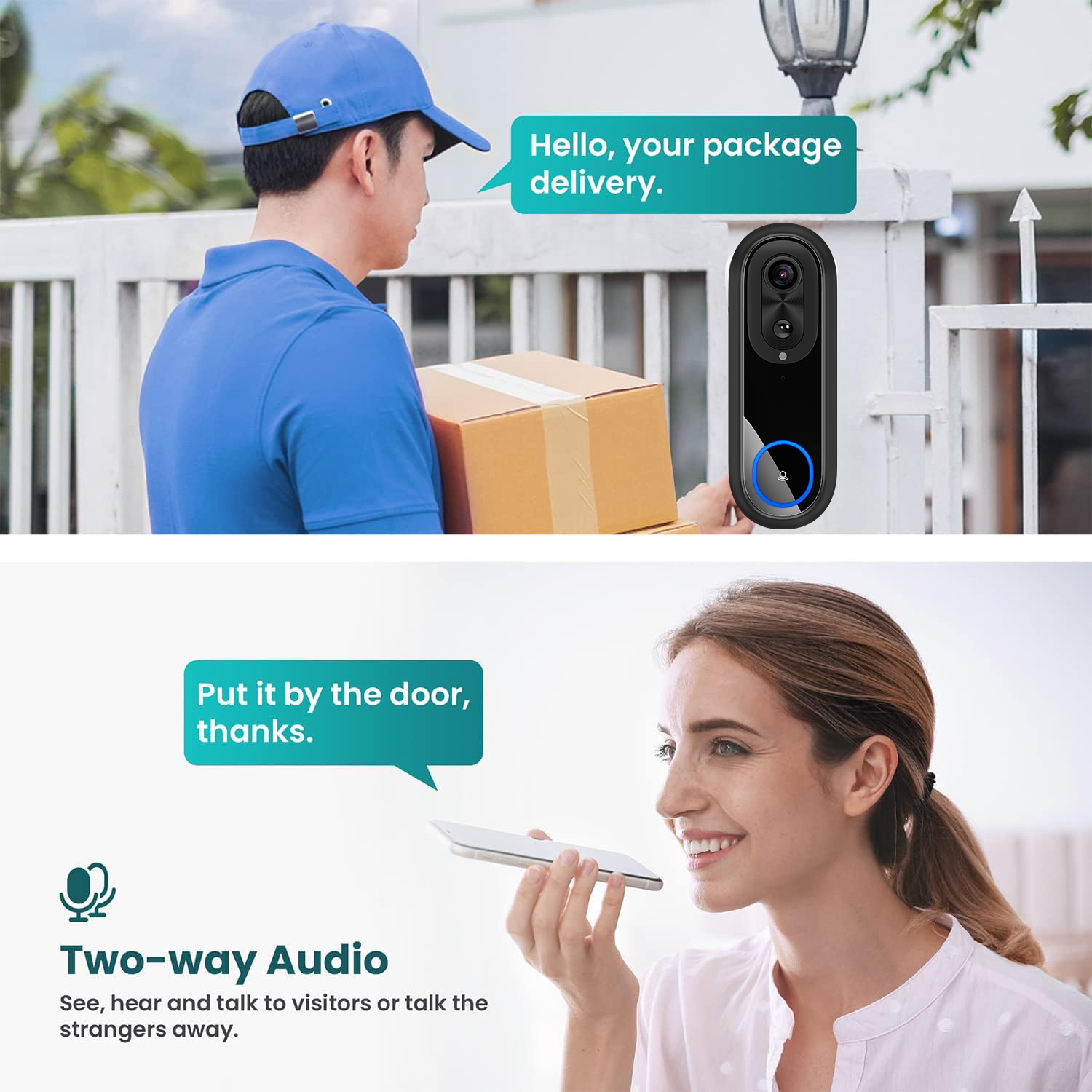 5G 2.4G WiFi Video Doorbell 10 - Smart Home Video Doorbell reseña y precio