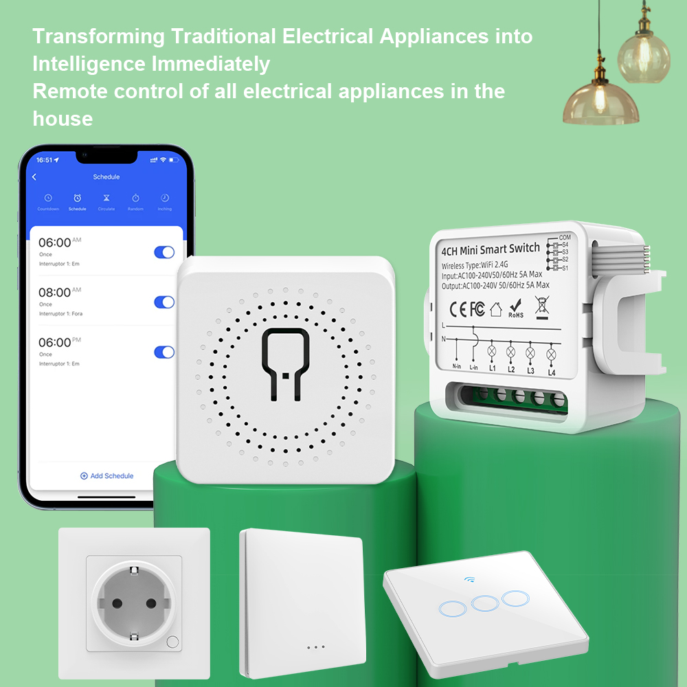 Tuya WiFi Smart Switch 1/2/3/4 - Smart Home Google reseña y precio