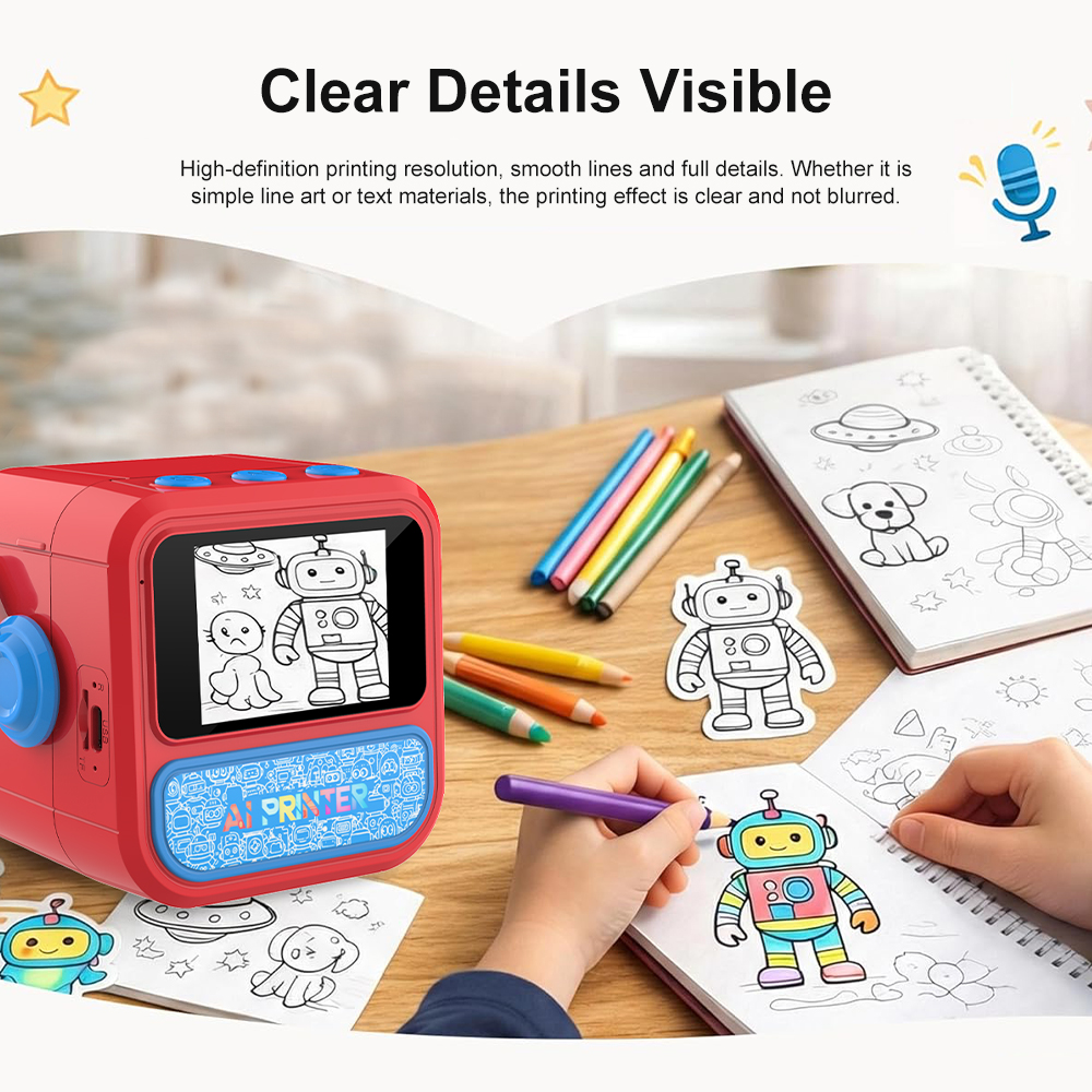 Smart AI Voice Mini Thermal Pr - Smart Home Office reseña y precio