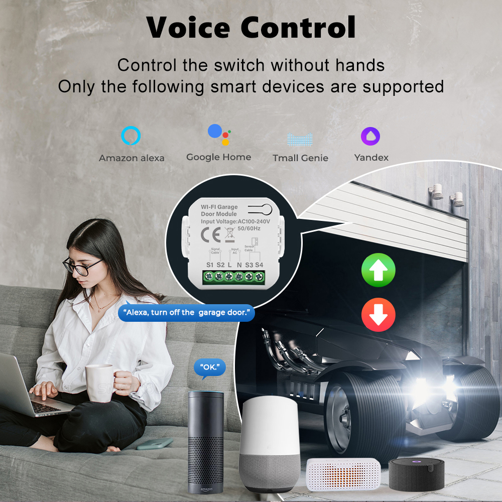 Smart Tuya WiFi Garage Door Sw - Smart Home Villa reseña y precio