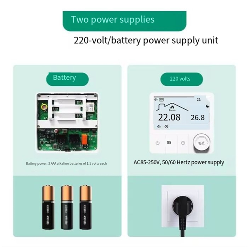 B04C-Battery-Powered Tuya Smar - Smart Home Thermostat reseña y precio