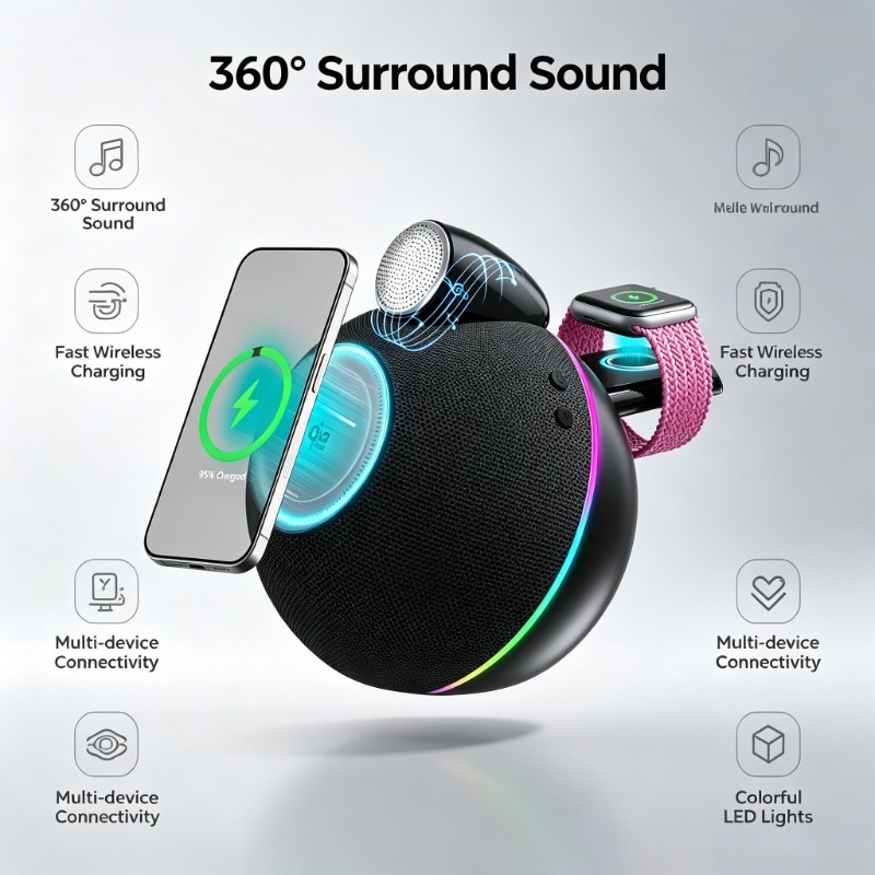 360° Stereo Sound Portable Wir - Smart Home Outdoor reseña y precio