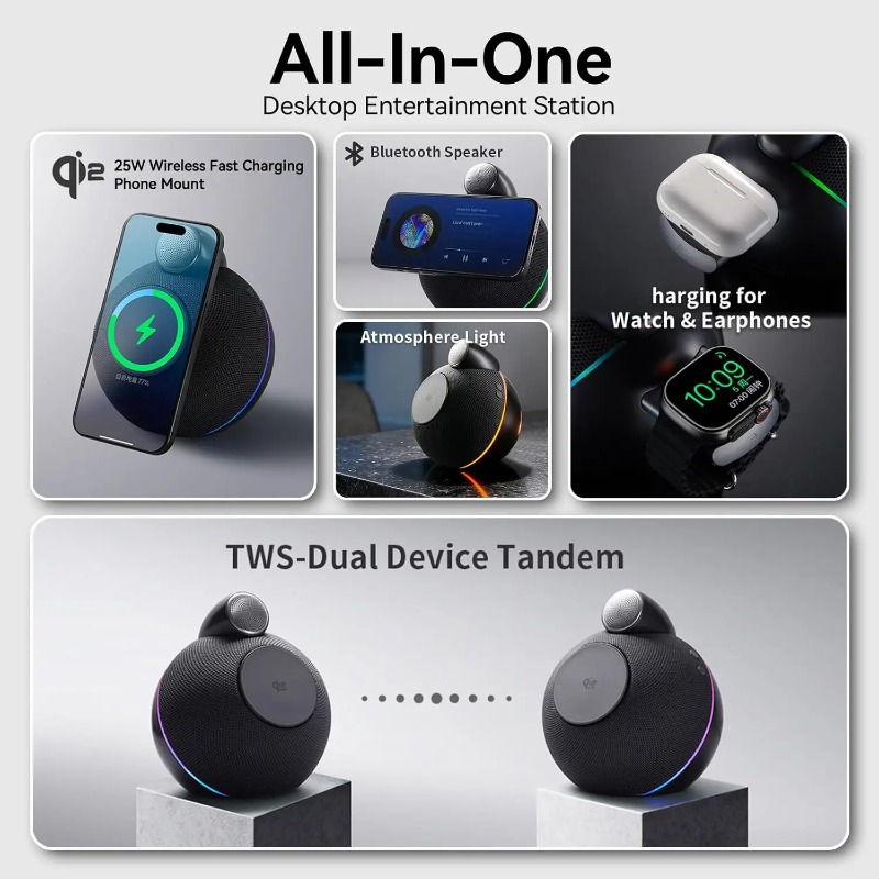360° Stereo Sound Portable Wir - Smart Home Outdoor reseña y precio