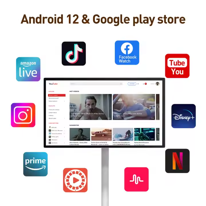 24-Inch Android 12 Portable LC - Smart Home Office reseña y precio