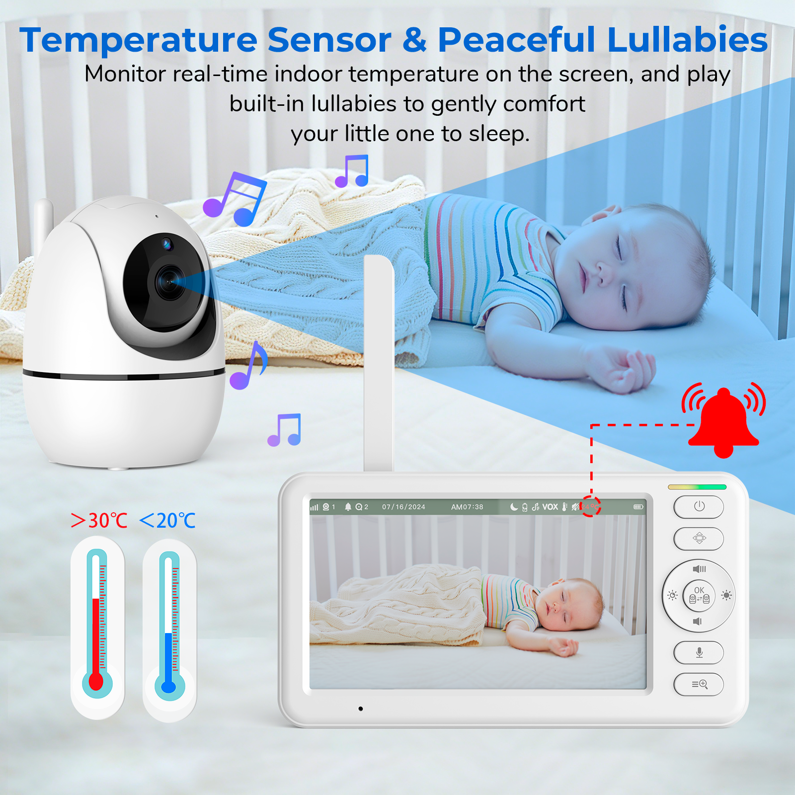 5 Inch Baby Monitor with PTZ C - Smart Home Europe reseña y precio
