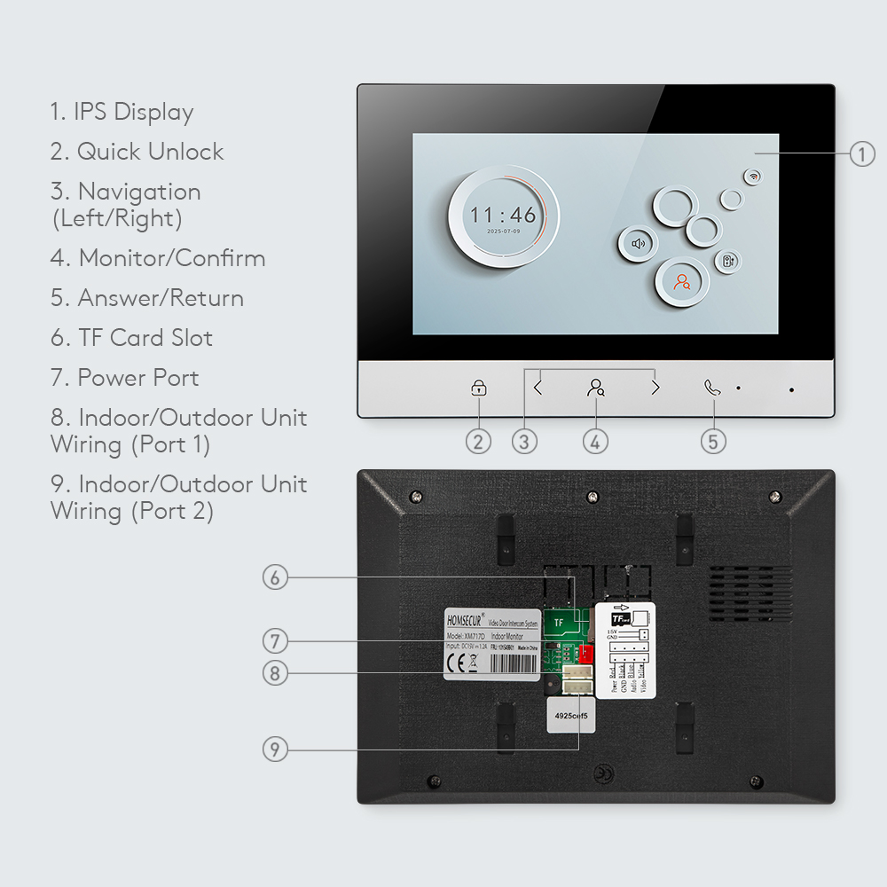 Tuya Smart WIFI Indoor Monitor - Smart Home Video Doorbell reseña y precio