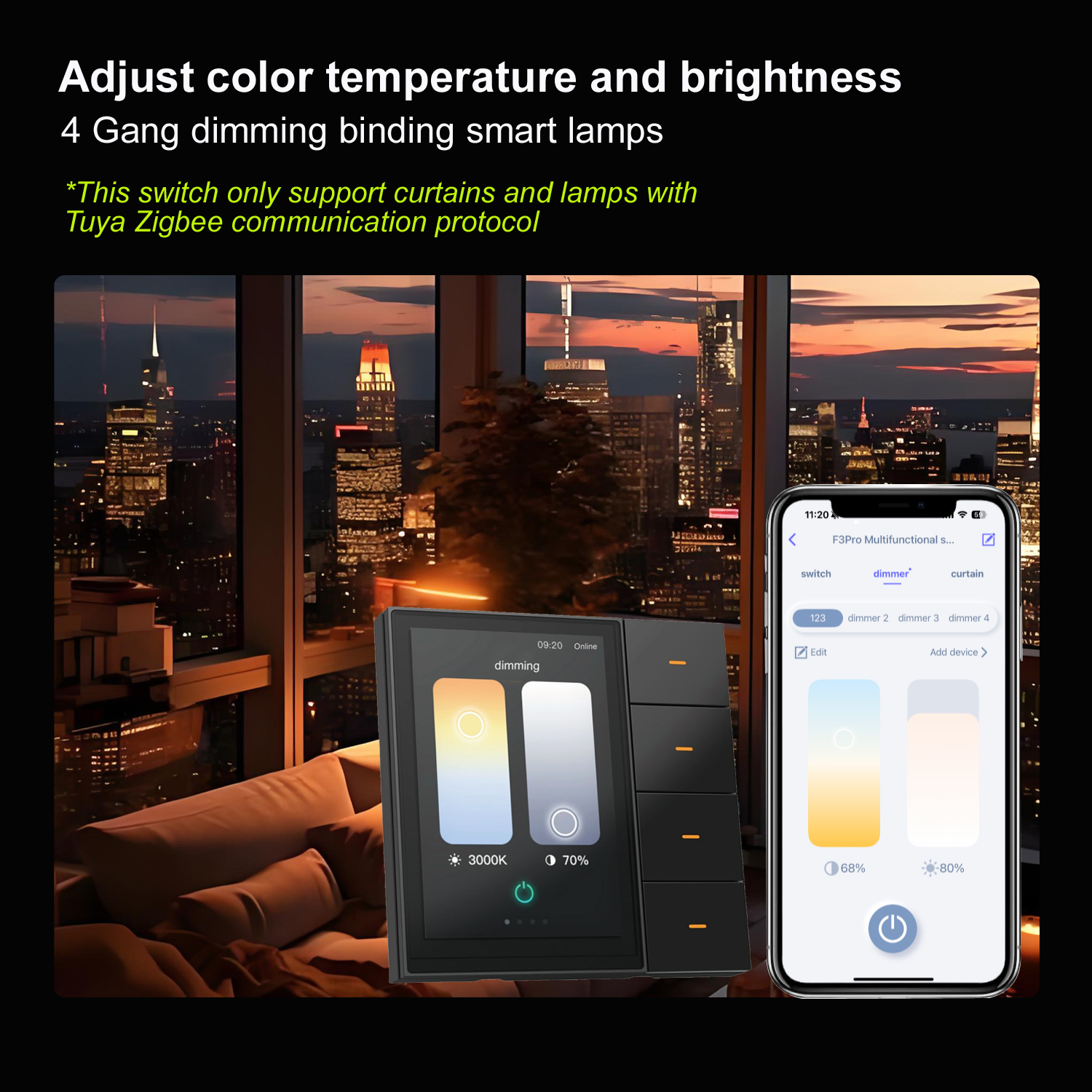 F3-pro Tuya Smart Panel ZigBee - Smart Home Villa reseña y precio