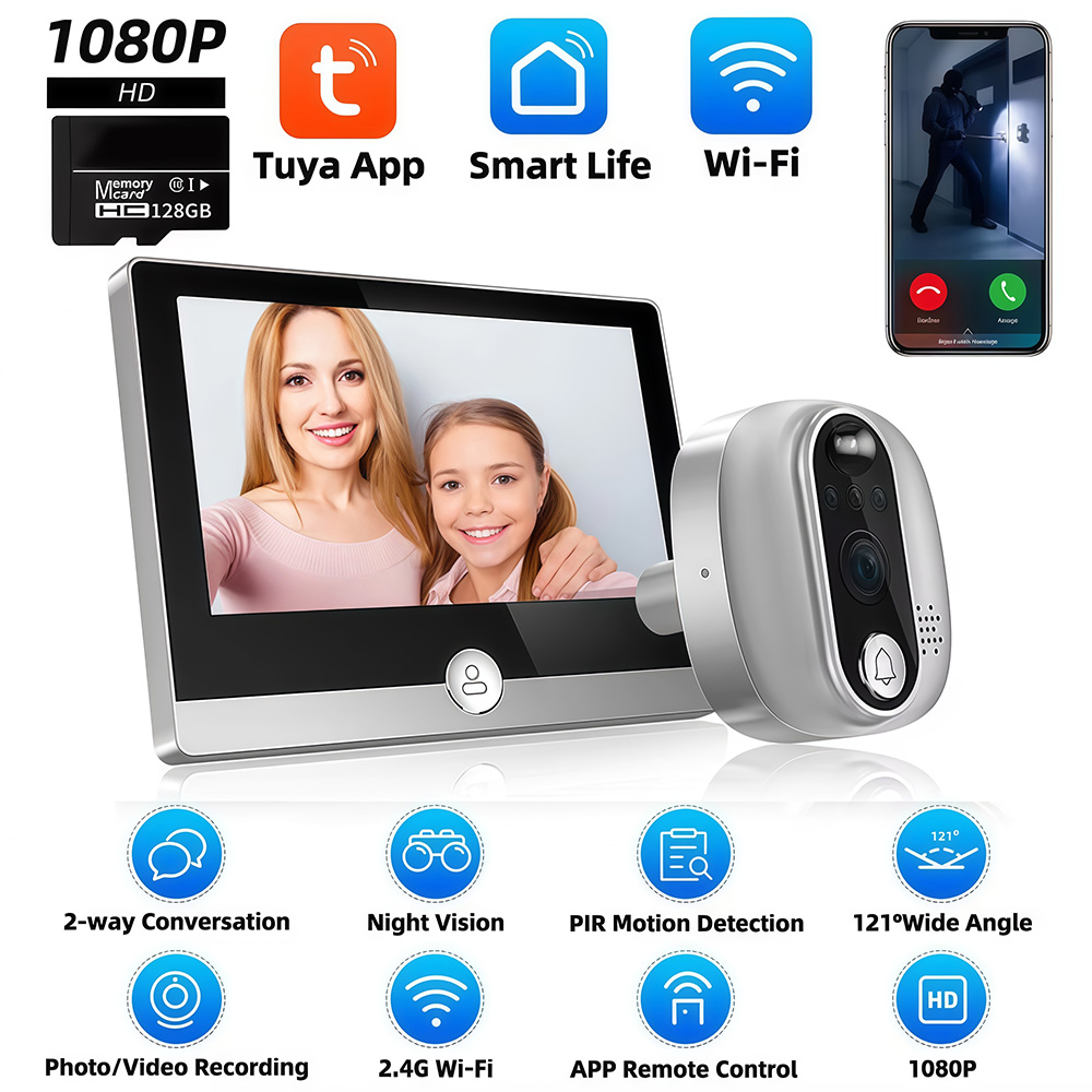 Tuya 1080P WiFi Door Bell Came - Smart Home Video Doorbell reseña y precio