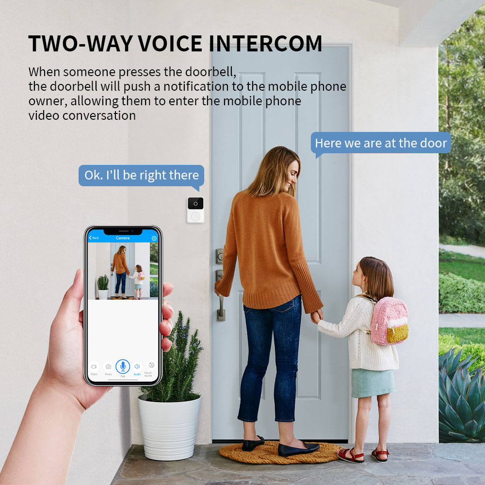 H5 Wireless Smart Video Doorbe - Smart Home Video Doorbell reseña y precio
