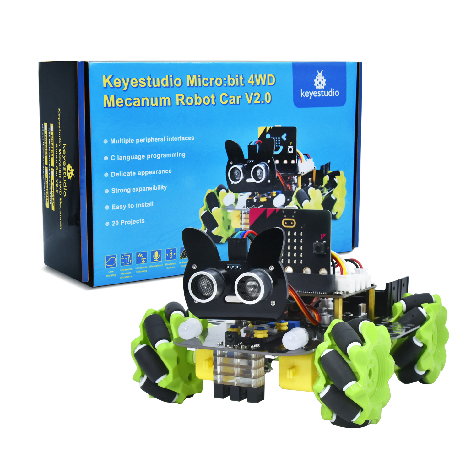 Keyestudio 4WD Microbit V2 Rob - Smart Home Micro Bit reseña y precio