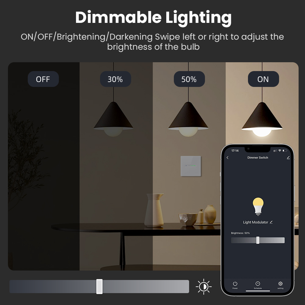 AVATTO WiFi 1/2 Gang Smart Dim - Smart Home Google reseña y precio