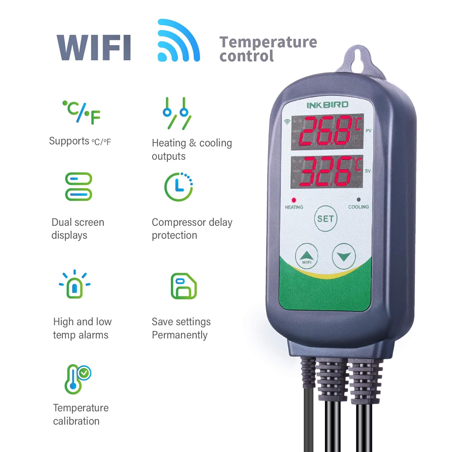 INKBIRD ITC-308-WiFi Digital T - Smart Home Thermostat reseña y precio