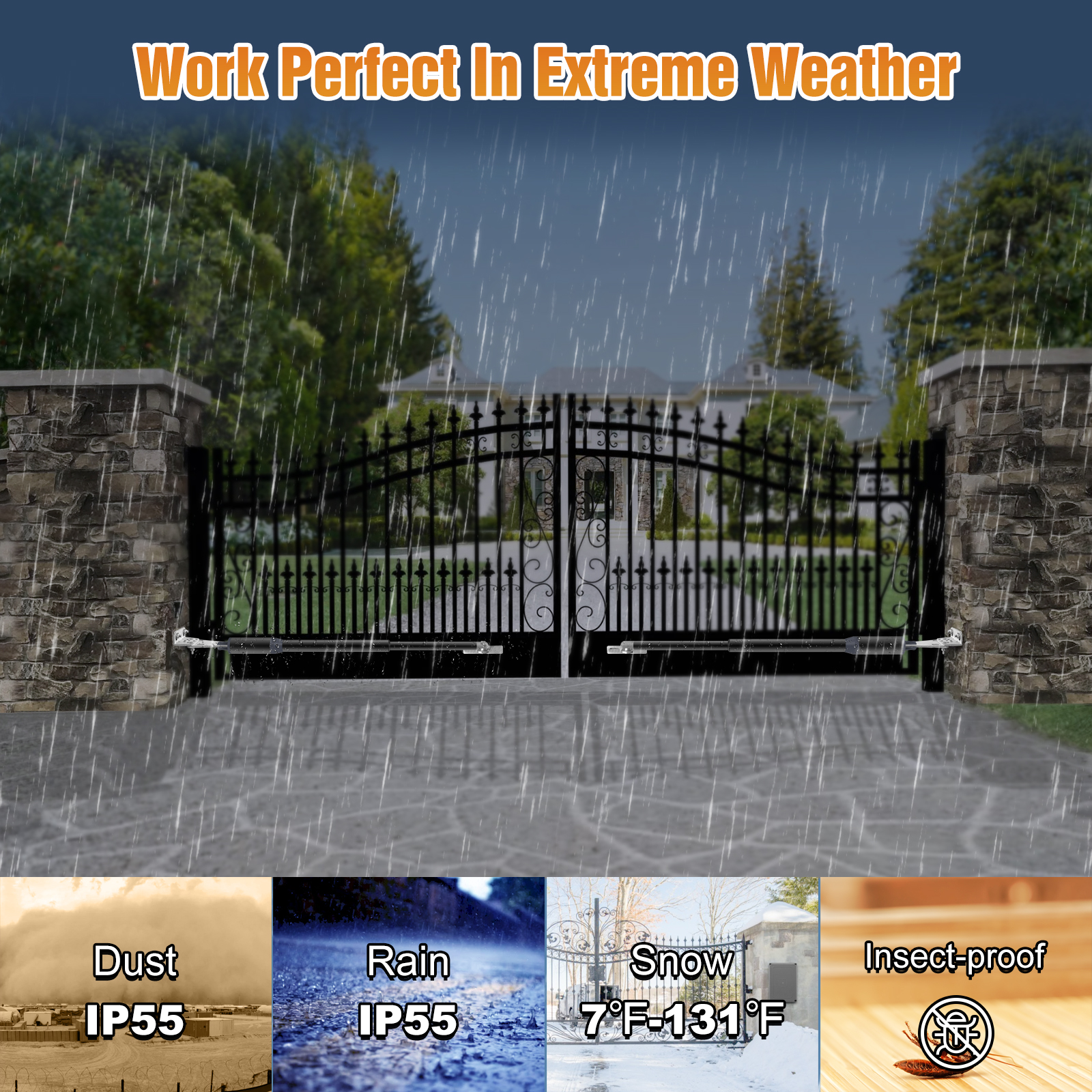 Electric Swing Gate Opener Arm - Smart Home Villa reseña y precio