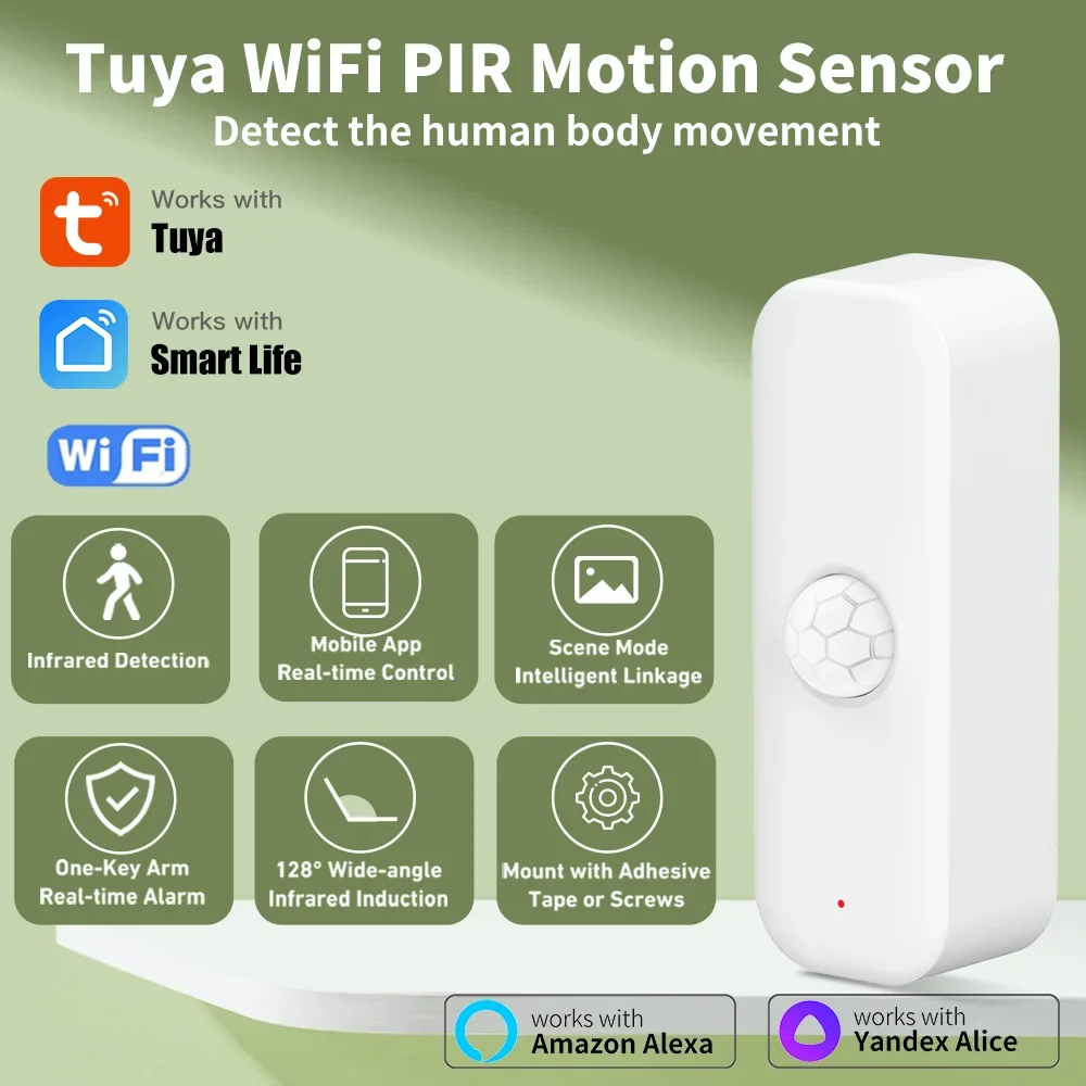 Tuya WiFI Zigbee PIR Motion Se - Smart Home Outdoor reseña y precio