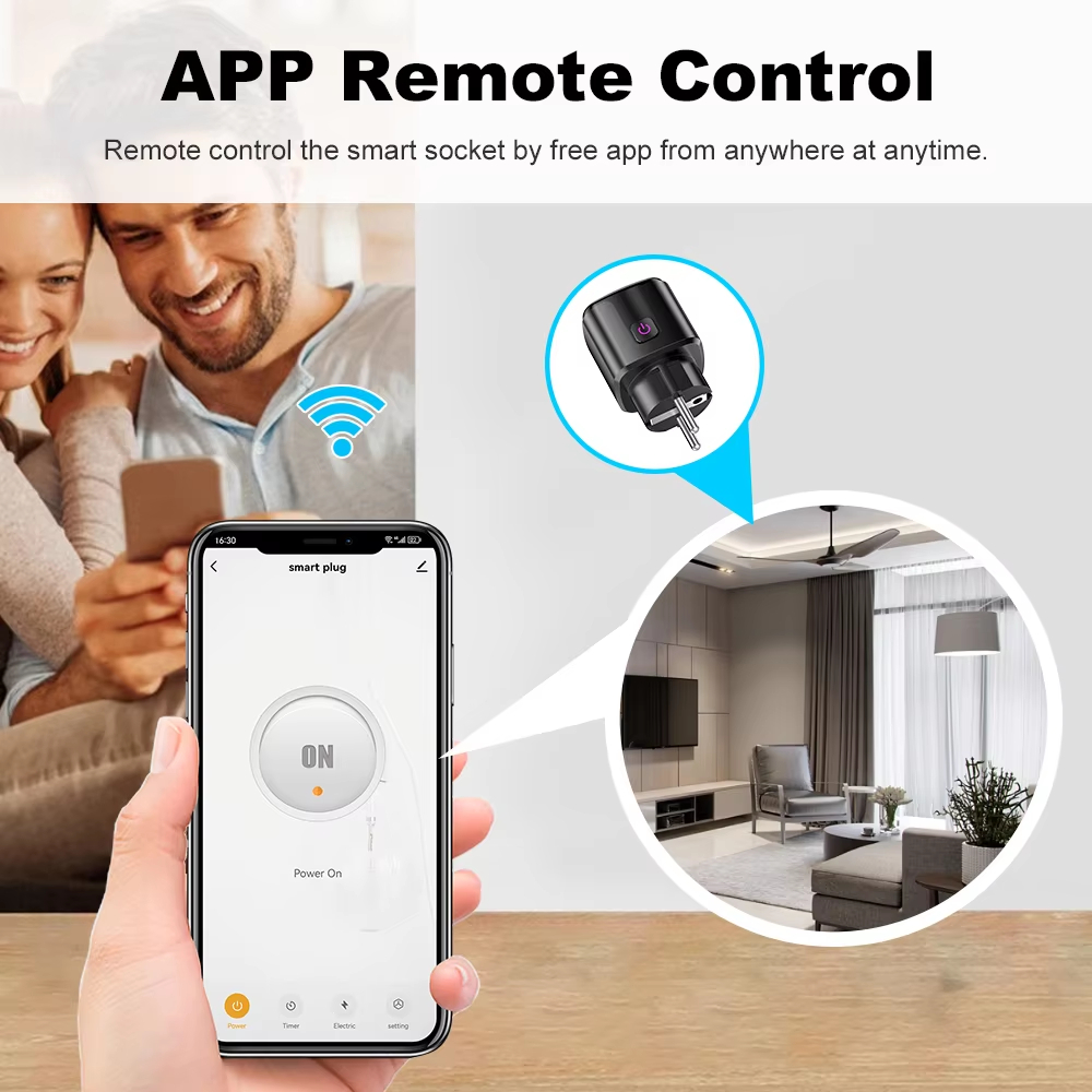 20A AC100-240V Wifi Smart Plug - Smart Home Europe reseña y precio