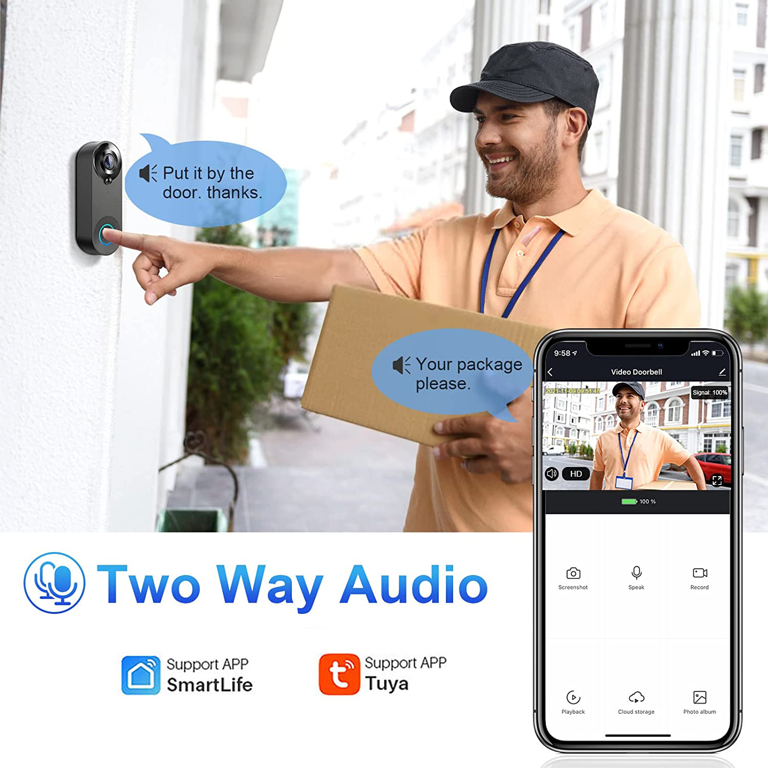 5G 2.4G WiFi Video Doorbell 10 - Smart Home Video Doorbell reseña y precio