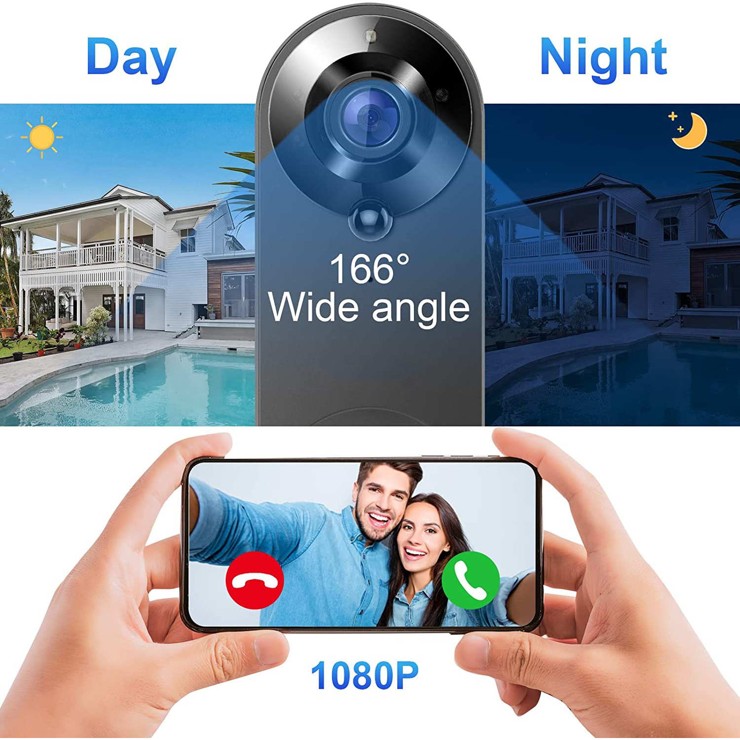 5G 2.4G WiFi Video Doorbell 10 - Smart Home Video Doorbell reseña y precio