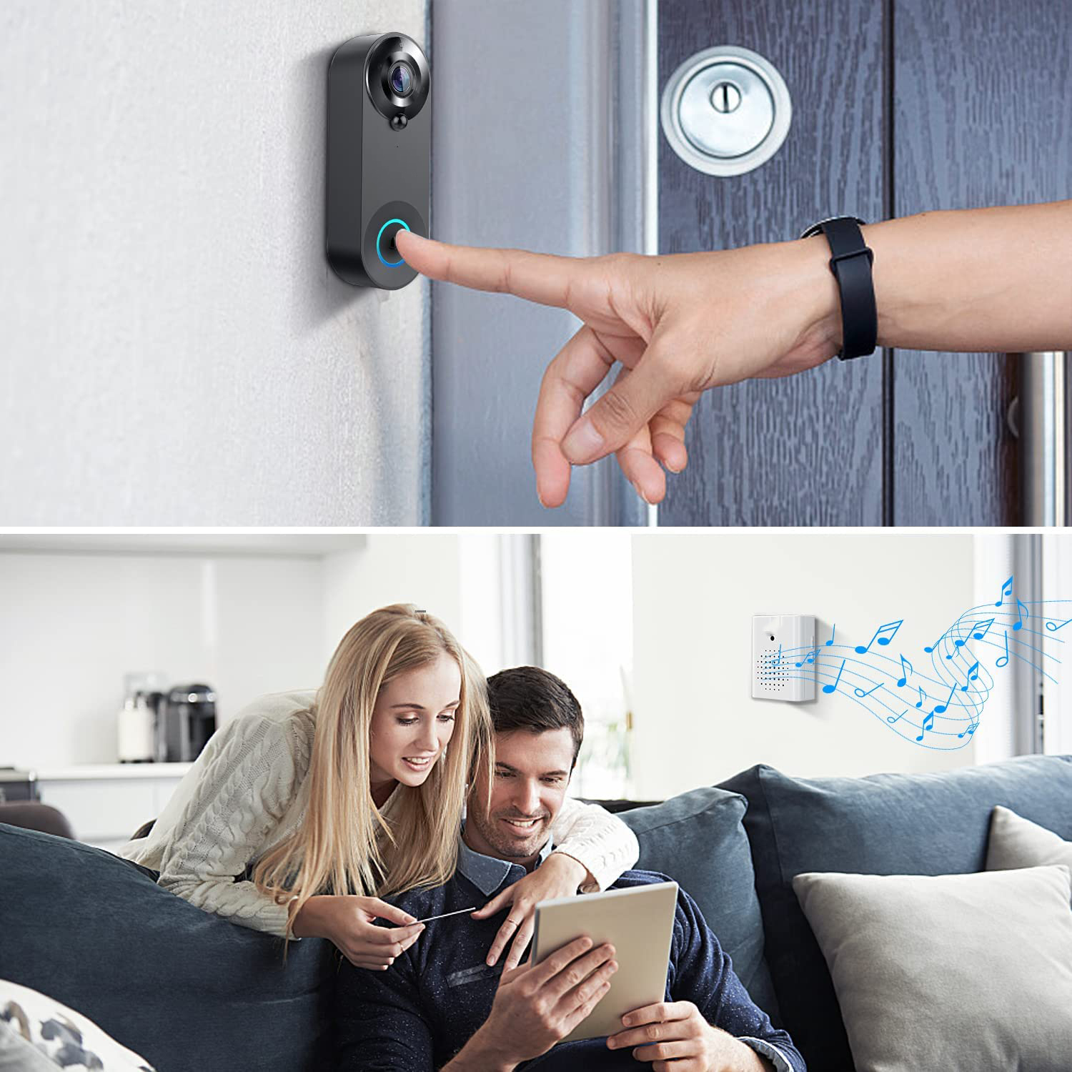 5G 2.4G WiFi Video Doorbell 10 - Smart Home Video Doorbell reseña y precio