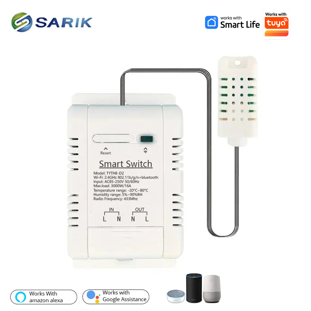 Work with tuya 16A 3000W WiFi  - Smart Home Thermostat reseña y precio