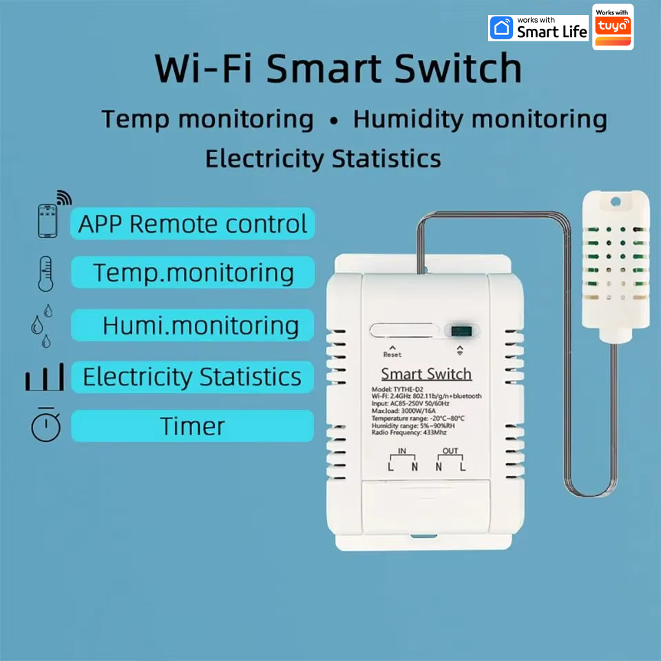 Work with tuya 16A 3000W WiFi  - Smart Home Thermostat reseña y precio