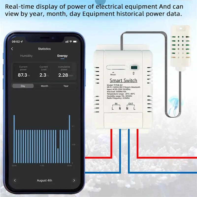 Work with tuya 16A 3000W WiFi  - Smart Home Thermostat reseña y precio