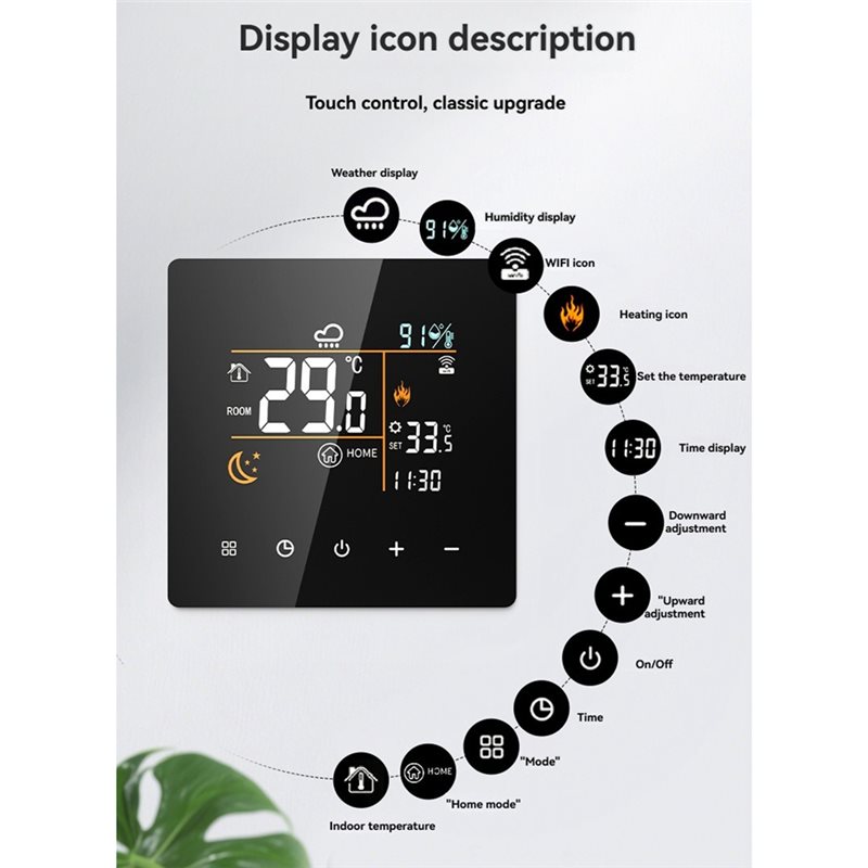 Tuya Smart Thermostat 25A Wifi - Smart Home Thermostat reseña y precio