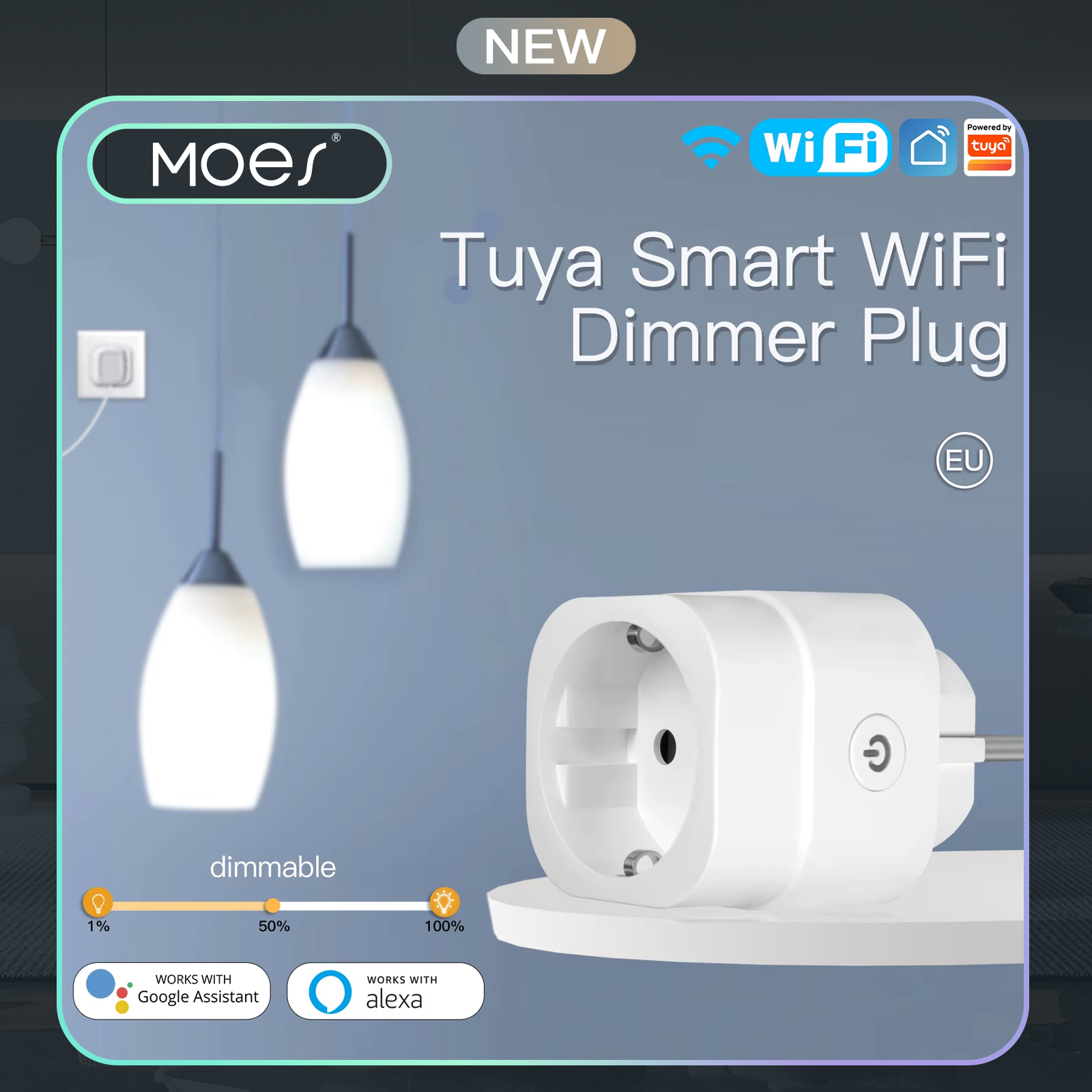 MOES Tuya WiFi Smart Plug Dimm - Smart Home Europe reseña y precio