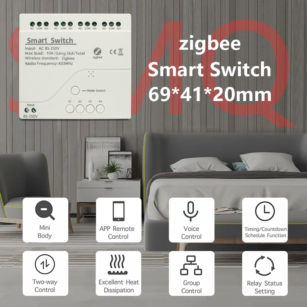 Zigbee Smart Switch Wifi Relay - Smart Home Villa reseña y precio