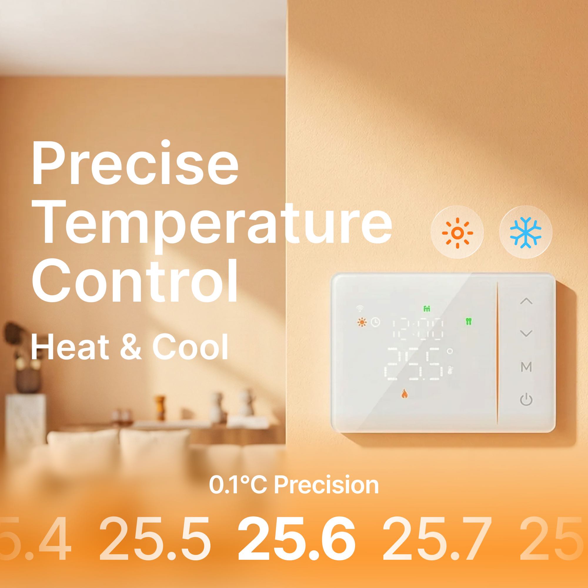 Tuya smart battery powered wif - Smart Home Thermostat reseña y precio