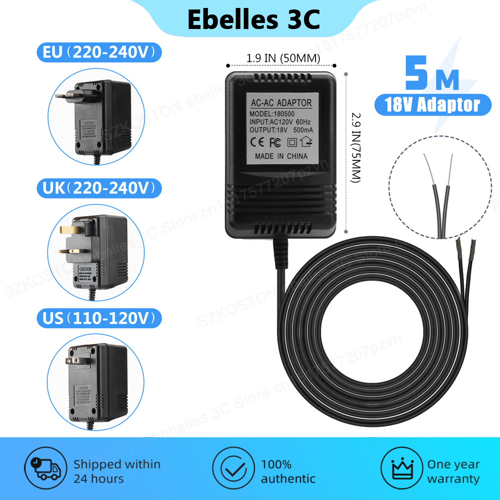 18V AC Transformer Charger for - Smart Home Europe reseña y precio