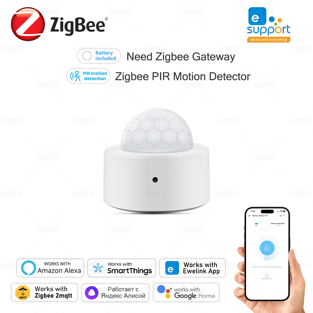 COOLO Zigbee 3.0 PIR Motion Se - Smart Home Security reseña y precio
