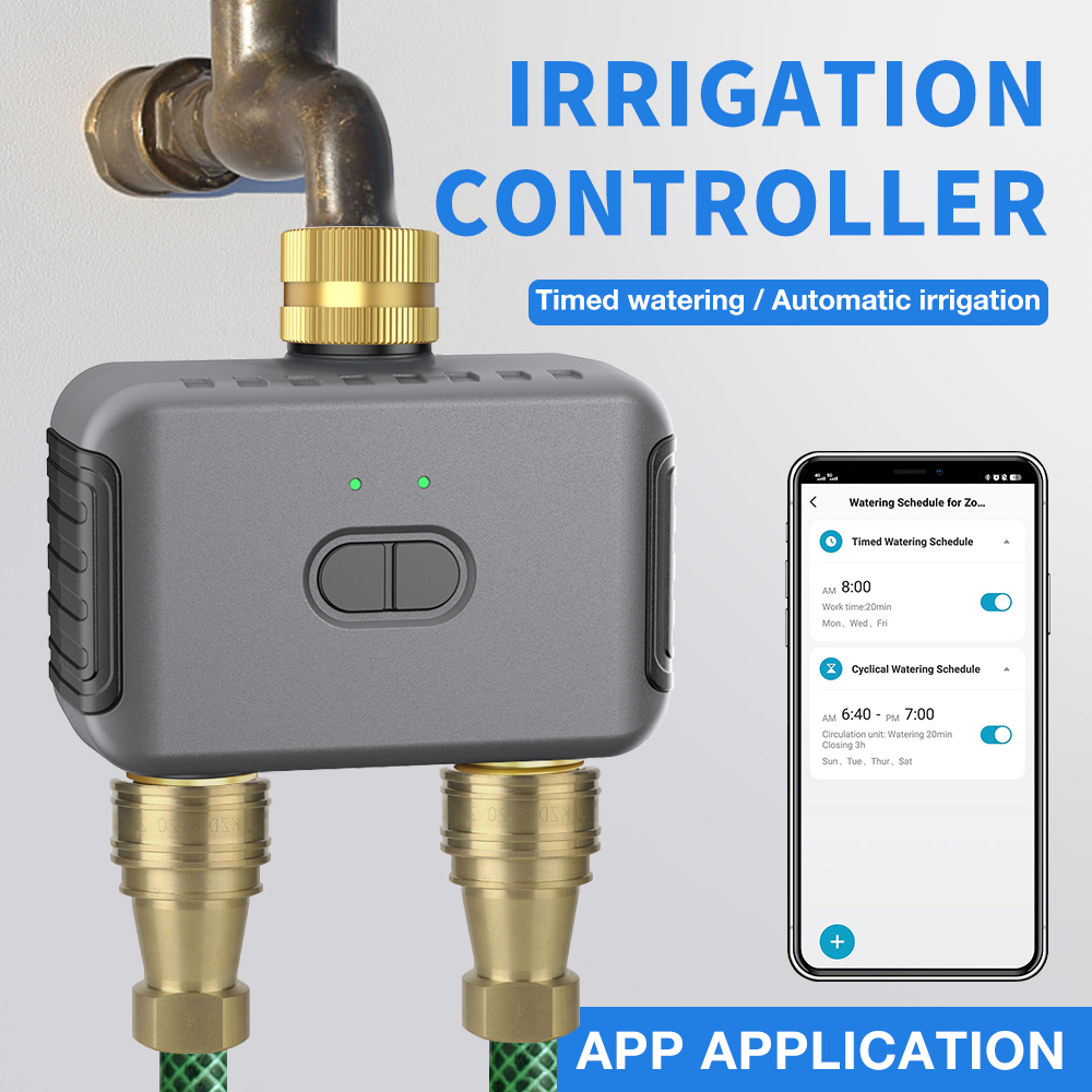 Tuya 2 Zone Watering Timer Gar - Smart Home Google reseña y precio