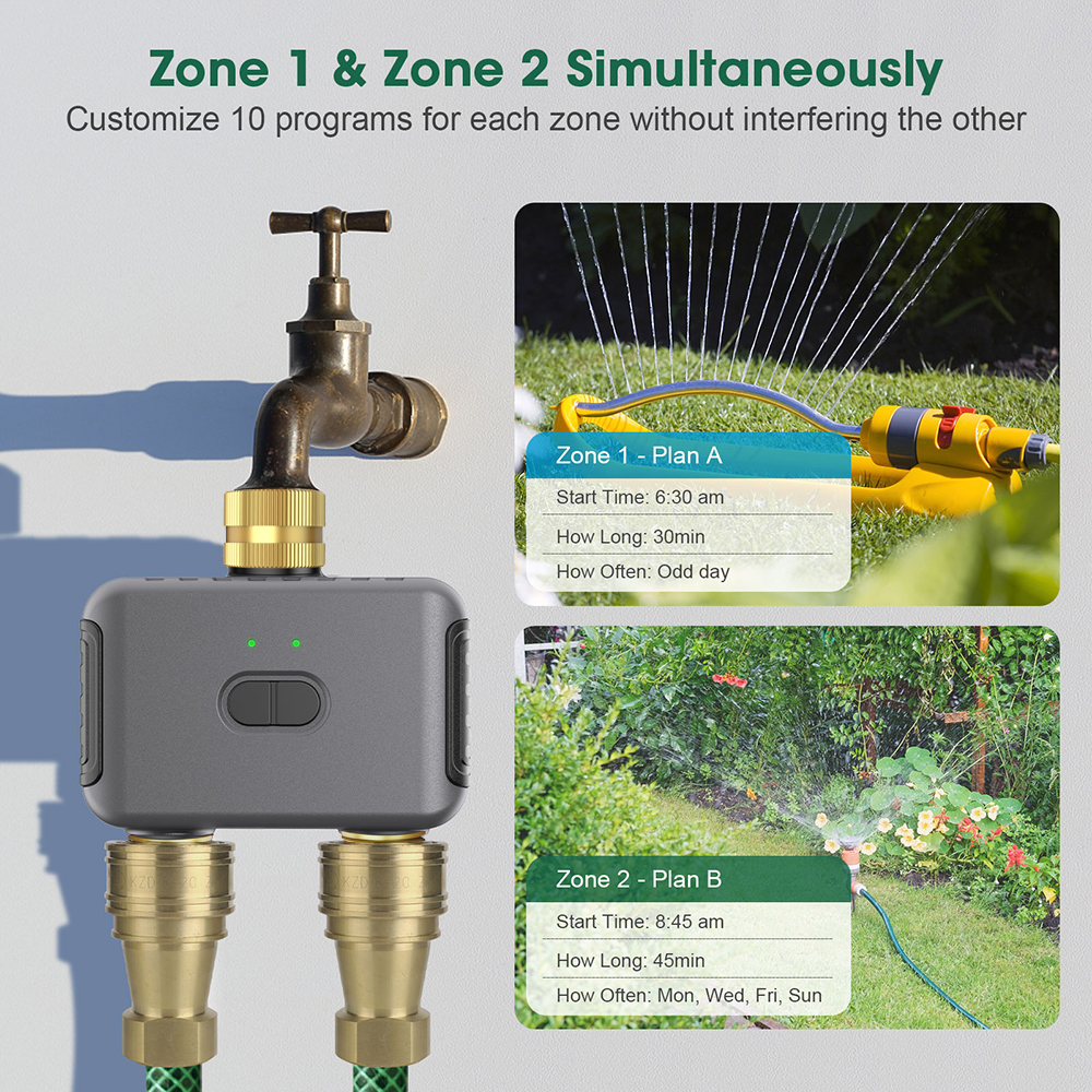 Tuya 2 Zone Watering Timer Gar - Smart Home Google reseña y precio