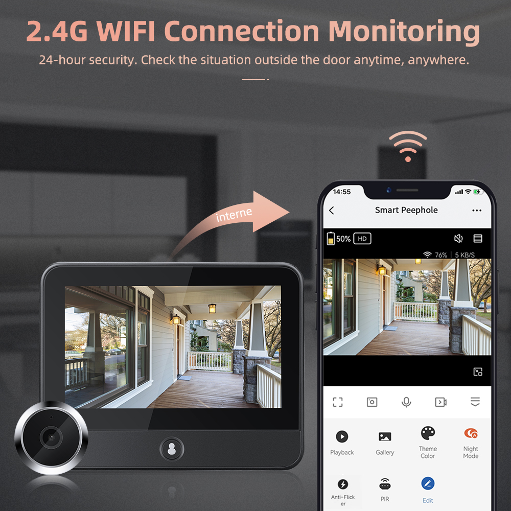 4.3 Inch Tuya Smart Home WiFi  - Smart Home Video Doorbell reseña y precio