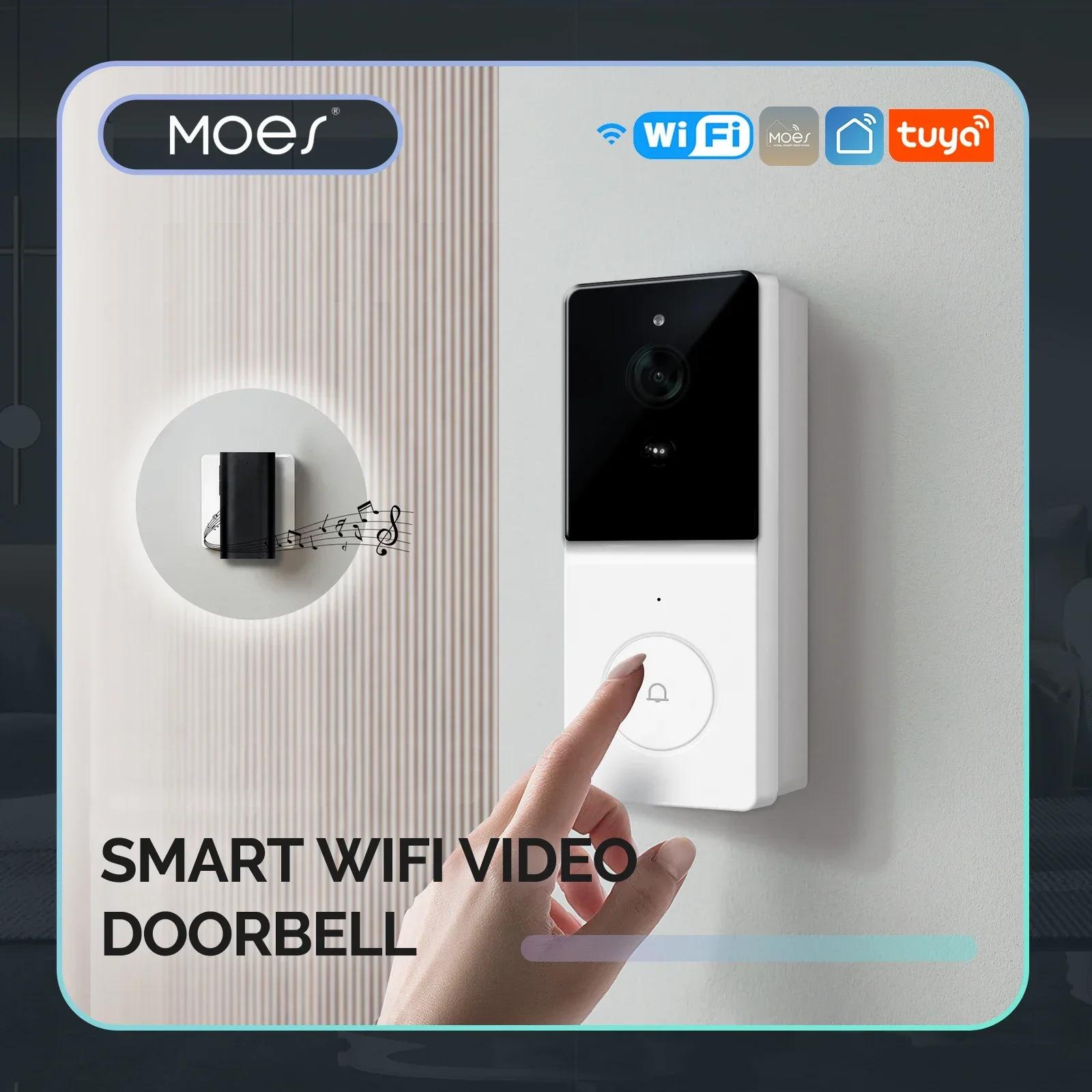 MOES Tuya Smart WiFi Video Doo - Smart Home Video Doorbell reseña y precio
